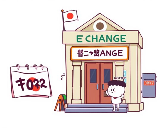 Cartoon illustration of Bybit phasing out services in Japan under regulatory pressure.