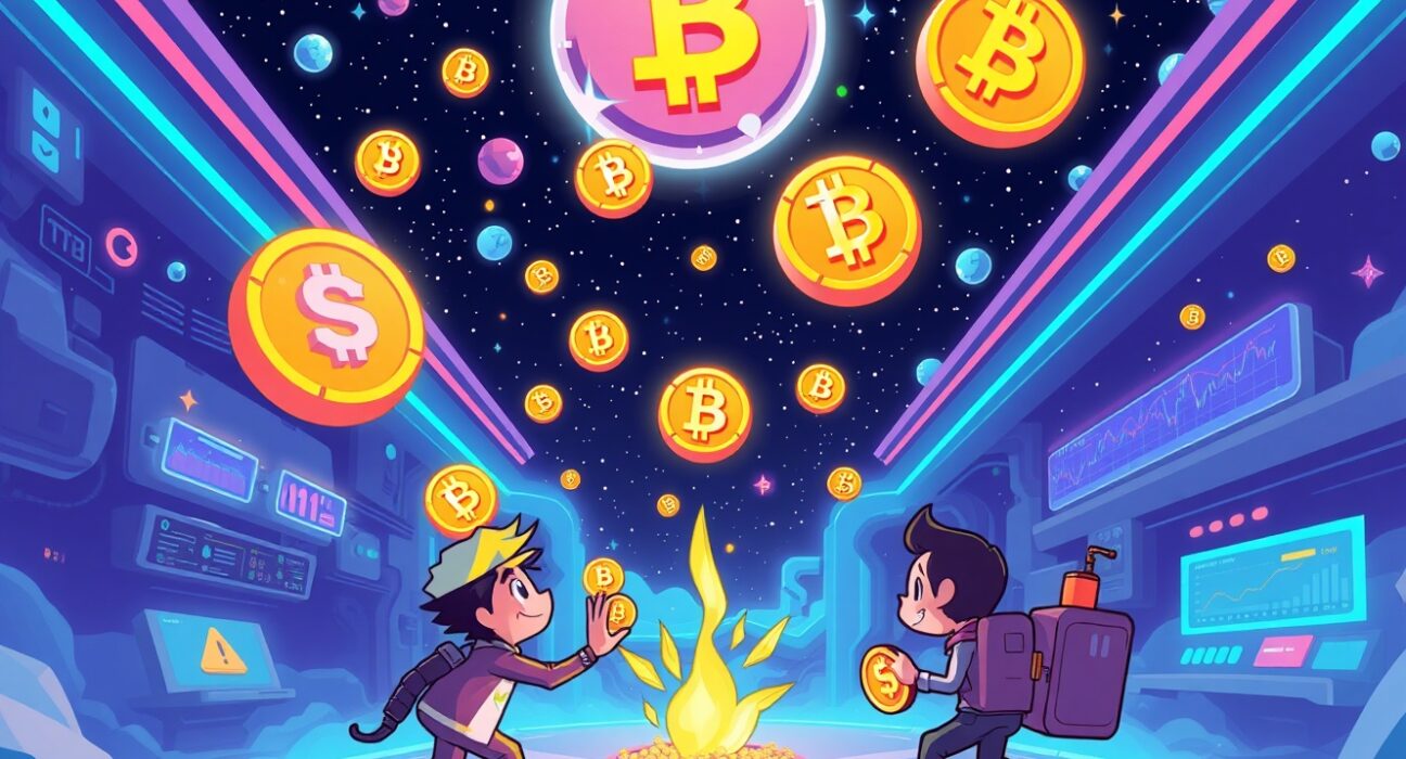 Bybit PIEVERSE listing announcement showing digital trading in colorful cryptocurrency universe