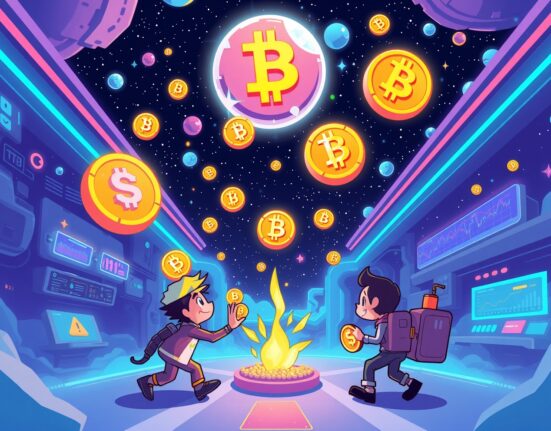 Bybit PIEVERSE listing announcement showing digital trading in colorful cryptocurrency universe