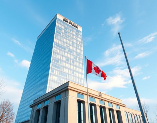 Bank of Canada building in Ottawa, representing CAD growth momentum and steady BoC policy in 2025.