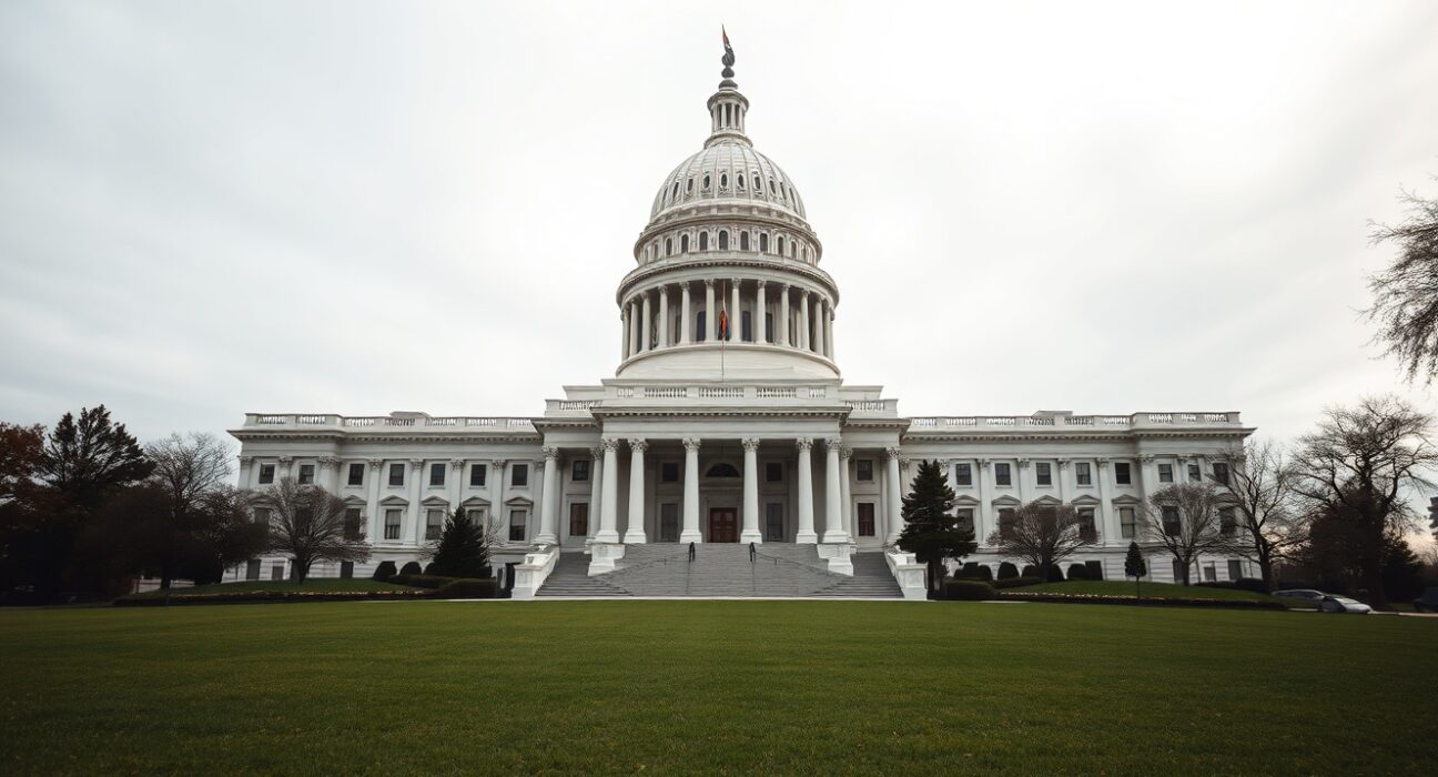 California State Capitol building under overcast sky, representing government AI policy.