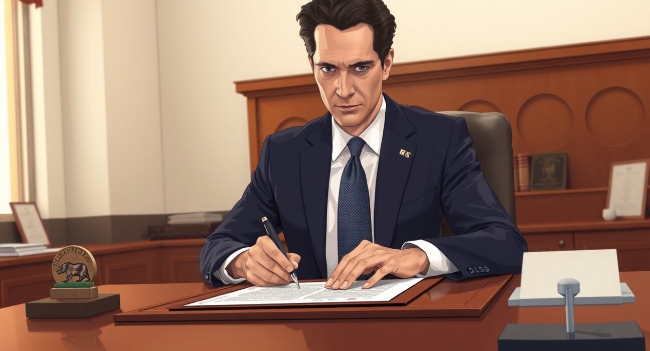 California Governor Gavin Newsom signs executive order banning insider trading on prediction markets.