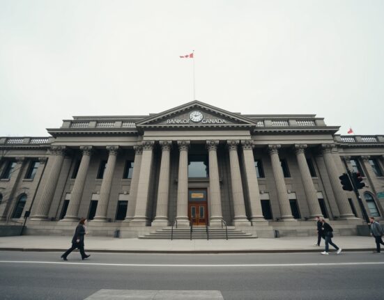 Bank of Canada building in Ottawa, symbol of monetary policy and inflation control.