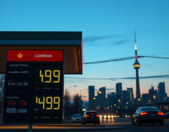 Rising gas prices driving Canada's March 2025 CPI inflation increase at urban station
