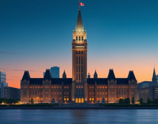 Canadian Parliament buildings representing economic policy decisions affecting growth rebound