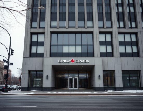 Bank of Canada building in Ottawa on a cloudy day, representing monetary policy and inflation analysis.