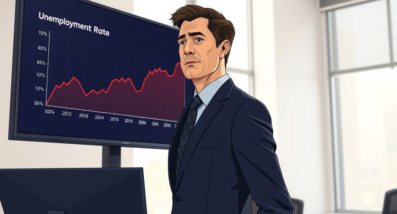 Analyst reviews rising Canada unemployment rate chart ahead of Bank of Canada decision.