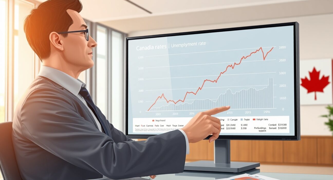 Economic analyst reviews Canada's rising unemployment rate data affecting Bank of Canada policy decisions.