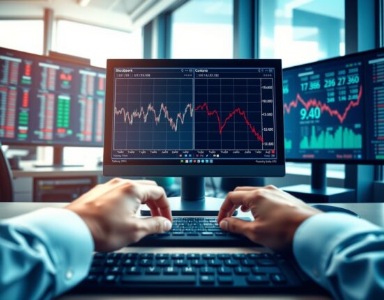 Analysis of Canadian Dollar decline against rising oil prices on financial trading terminal