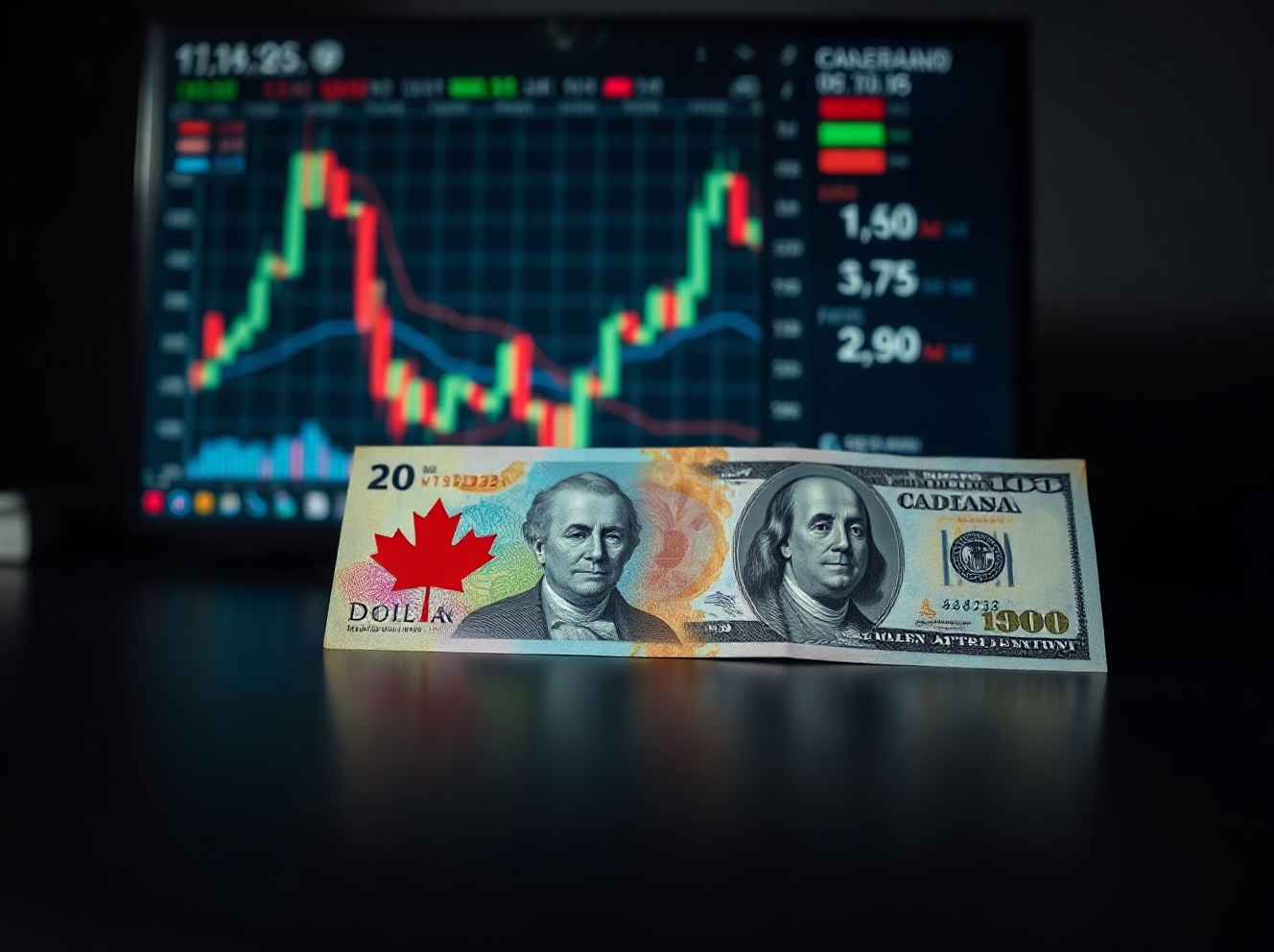 Canadian Dollar Dips as Fed Rate Hike Expectations and Iran Tensions Boost US Dollar