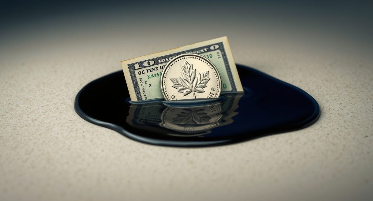 Canadian Dollar dips vs USD as oil strength limits losses and caps USD/CAD movement in forex market analysis.