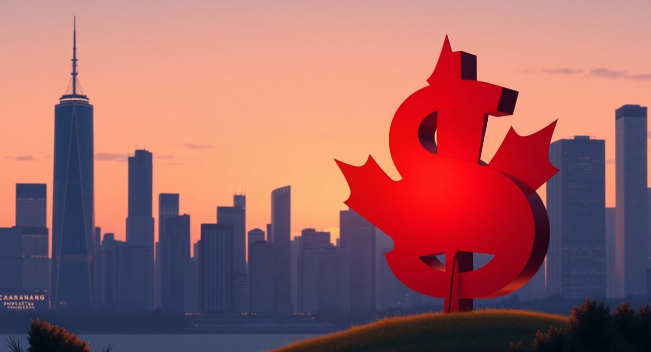 Canadian dollar value drops against US dollar ahead of key inflation report impacting currency markets.