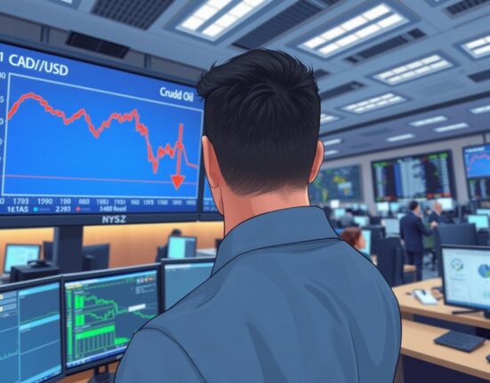 Canadian Dollar and oil price correlation analysis showing market impact of geopolitical statements