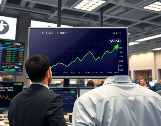 Canadian Dollar rises on trading floor as oil prices rebound and Middle East tensions ease