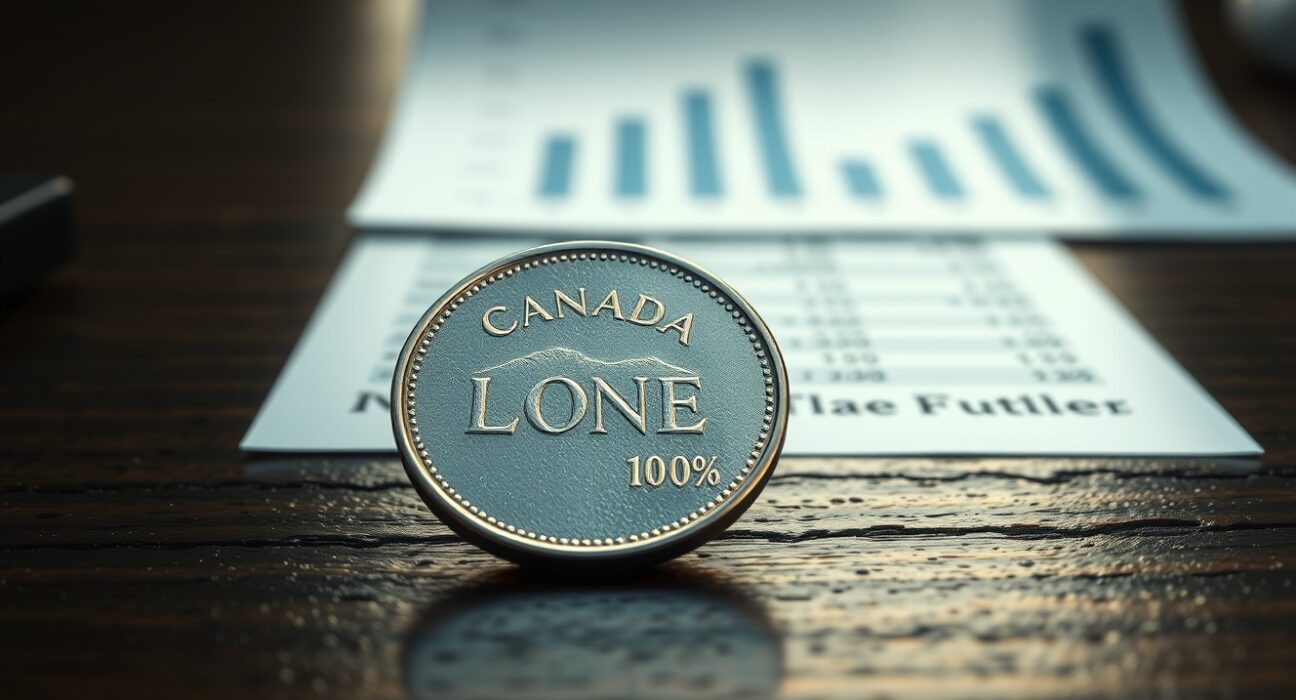 Canadian dollar coin reflects economic uncertainty ahead of key inflation data.