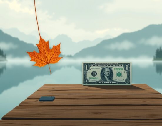 Canadian Dollar exchange rate analysis showing impact of global tariff uncertainty on USD/CAD.