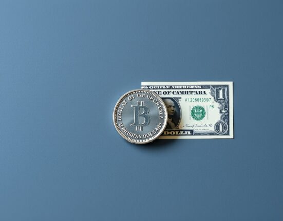 Canadian Dollar coin and US Dollar bill representing currency pair dynamics and safe-haven demand in forex markets.