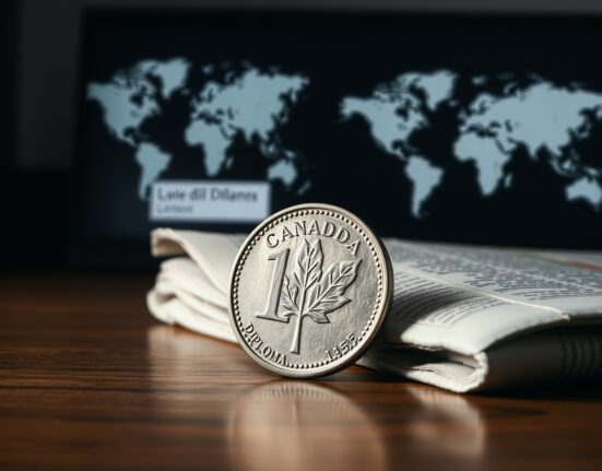 Canadian Dollar coin representing currency strength amid US-Iran diplomatic hopes.