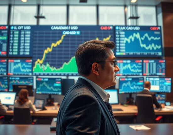 Canadian dollar surges against US dollar as Trump's policy speech impacts oil markets and currency trading in 2025.