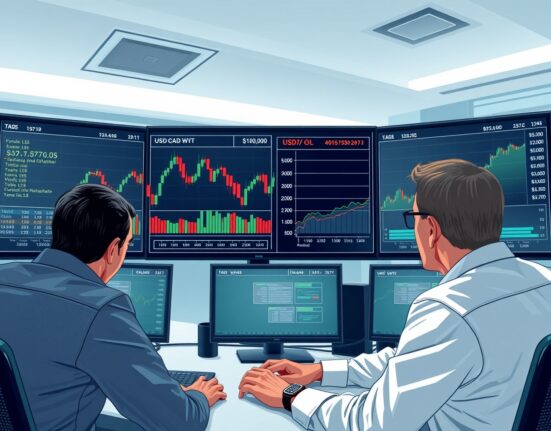 Analysts monitor USD/CAD and oil price charts as the Canadian Dollar faces pressure from a stronger US Dollar.