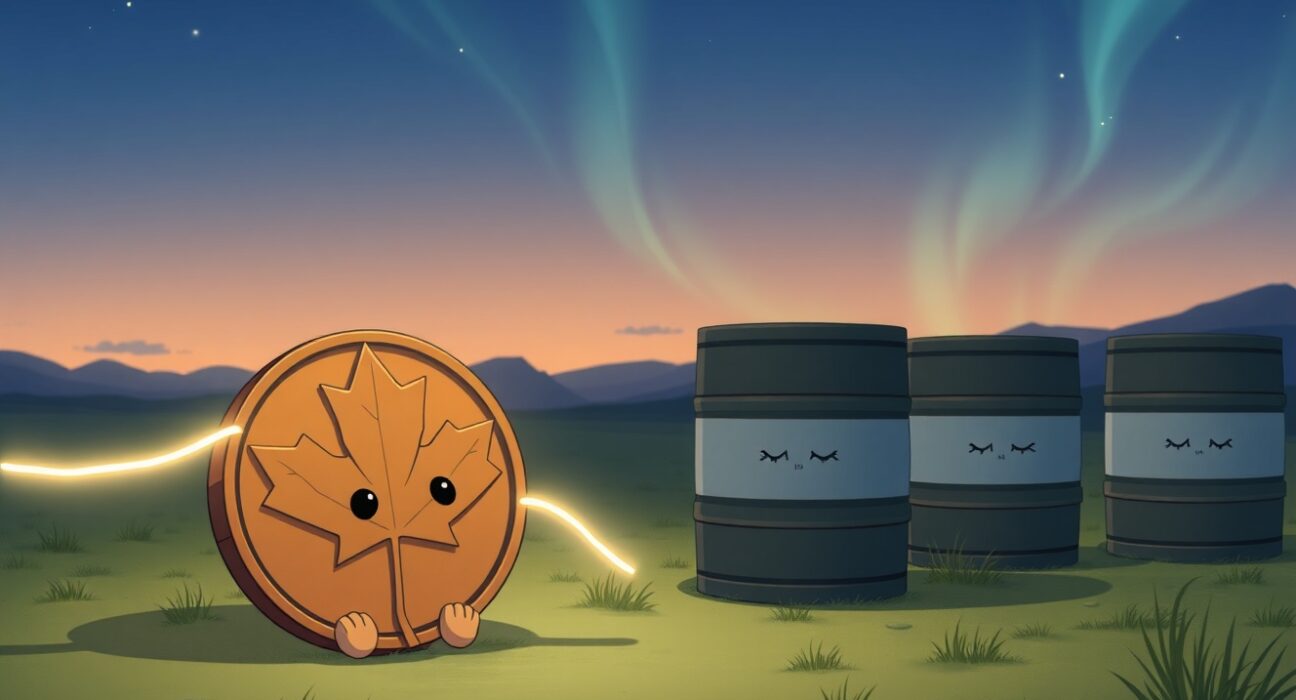 Canadian Dollar weakens against US Dollar due to lower inflation and falling crude oil prices impacting the economy.