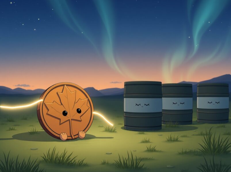 Canadian Dollar Weakens Below 1.3650: Softer Inflation and Oil Price Plunge Spark Concern