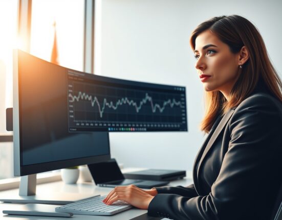 Financial analyst examines Canadian labour market data charts with TD Securities forecast implications for CAD currency.