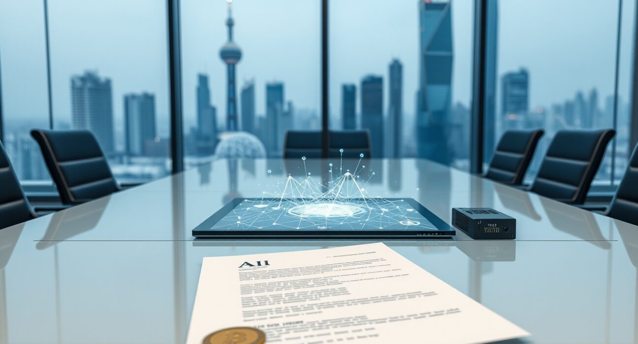 Strategic business decision for Cango investment in AI and blockchain infrastructure in a corporate setting.