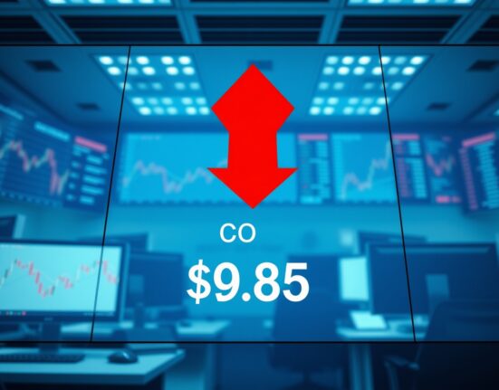 Cango stock price falling below $1 on NYSE trading display showing delisting risk
