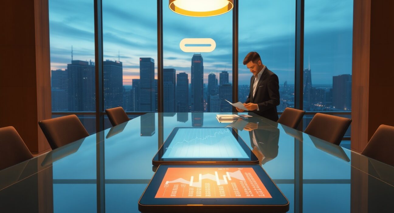 Strategic meeting for the potential FalconX IPO led by Cantor Fitzgerald in a professional setting.