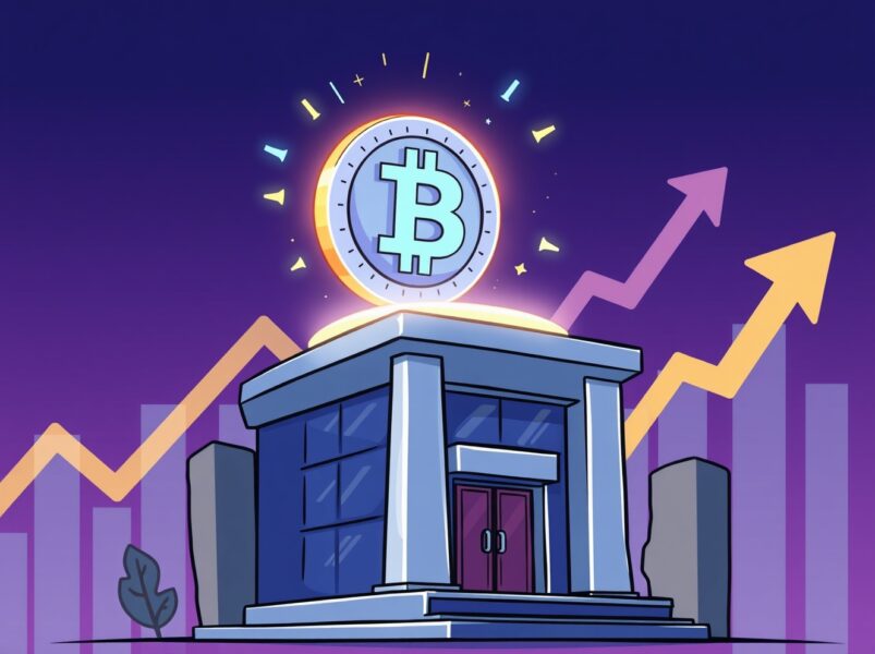 Strategic investment in the SOLZ ETF by a major financial institution, symbolizing crypto adoption.