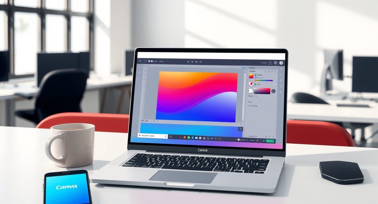 Canva AI assistant autonomously orchestrating design tools on a professional workspace interface.