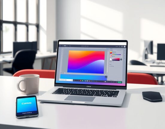 Canva AI assistant autonomously orchestrating design tools on a professional workspace interface.