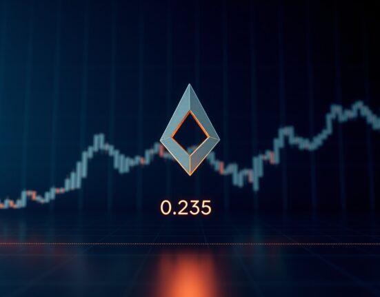 Cardano ADA token at a critical price support level for cryptocurrency investors.