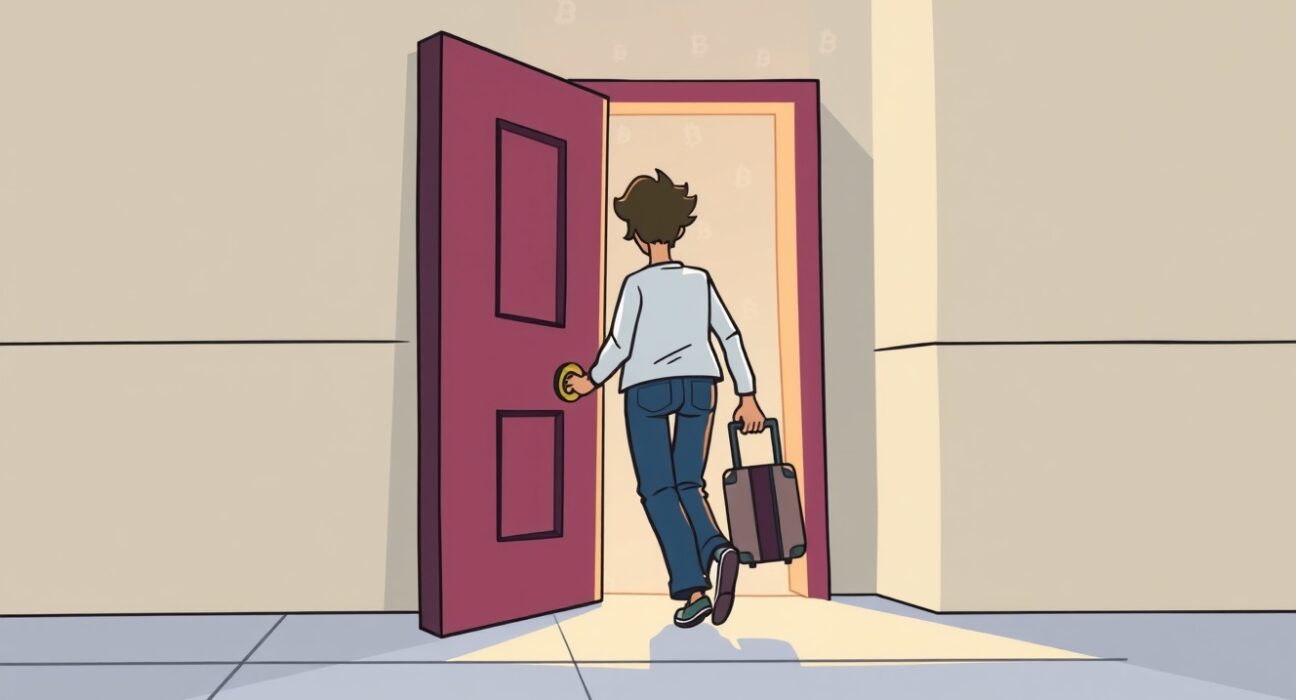 Illustration of Caroline Ellison release from custody, symbolizing a new chapter after the FTX collapse.