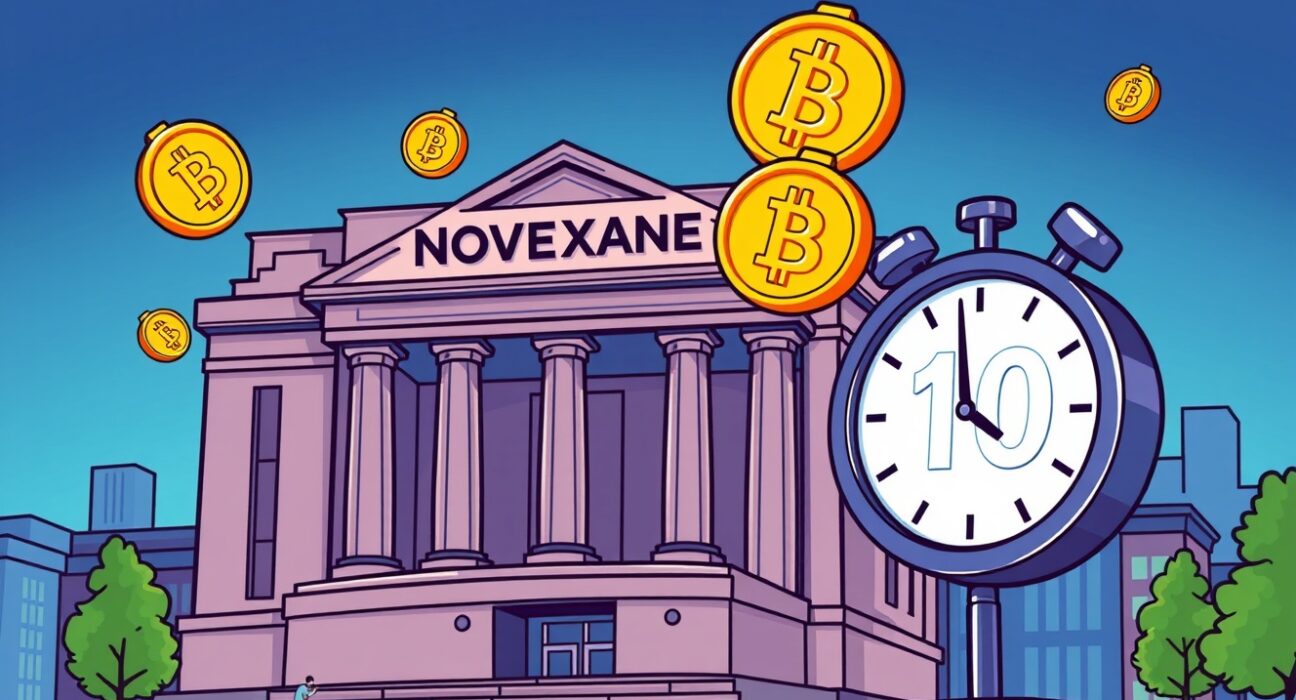 A cartoon depiction of a stock exchange anticipating the launch of CBOE crypto futures on November 10th.