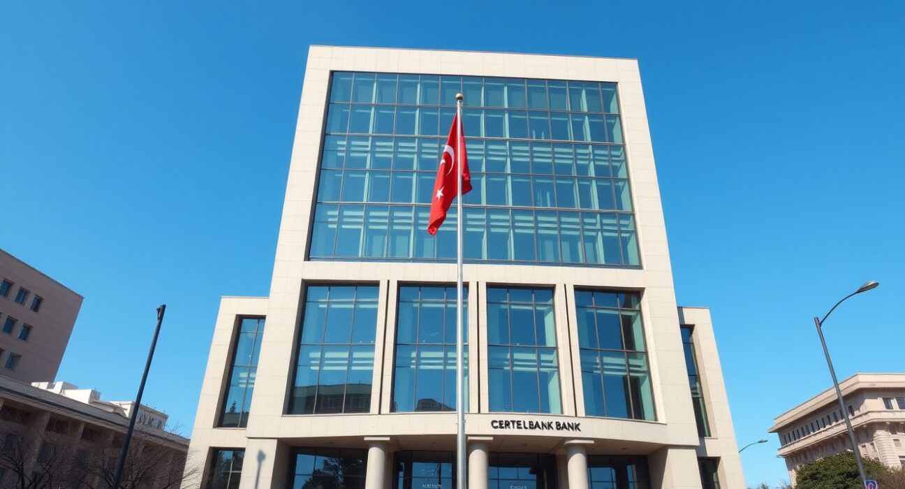 Central Bank of Turkey headquarters representing CBRT monetary policy decisions and economic stability
