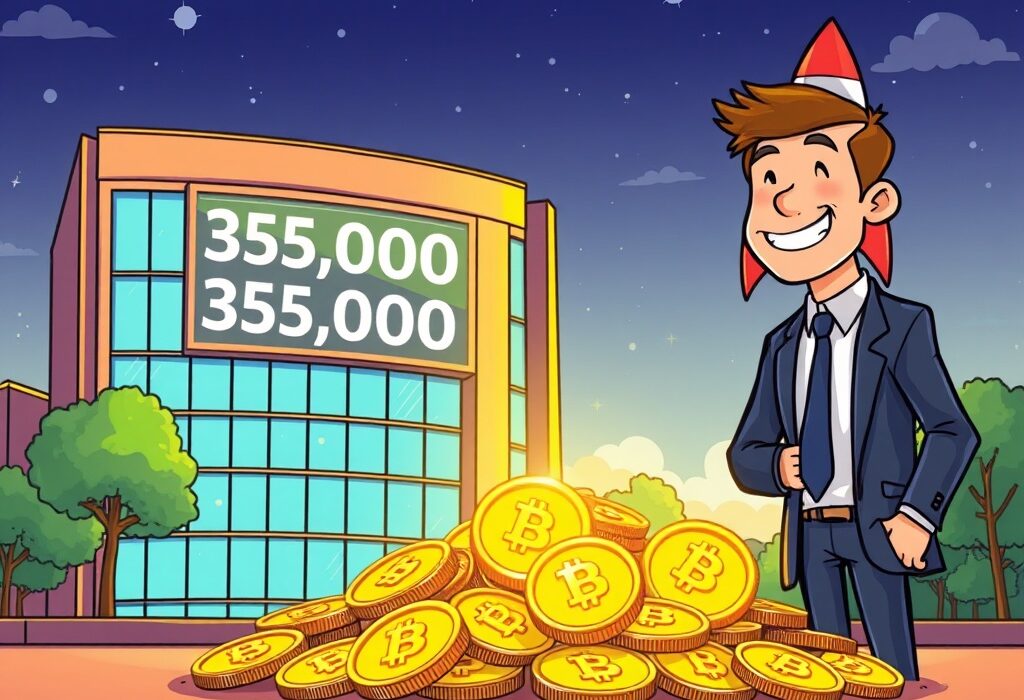 A corporate executive celebrates a significant increase in BNB holdings, symbolizing CEA Industries' successful crypto investment strategy.