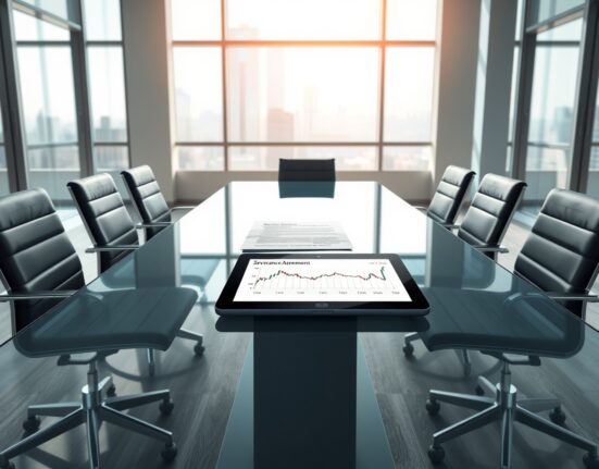 Corporate boardroom scene representing CEA Industry governance controversy and executive compensation scrutiny