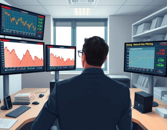 Financial analyst monitoring CEE currency pressures from inflation and energy market shocks in 2025