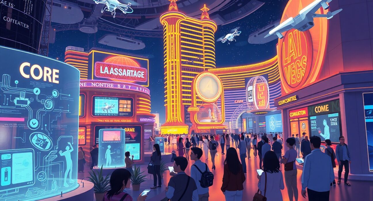 Live coverage of CES 2026 technology reveals focusing on NVIDIA and Amazon AI hardware innovations.