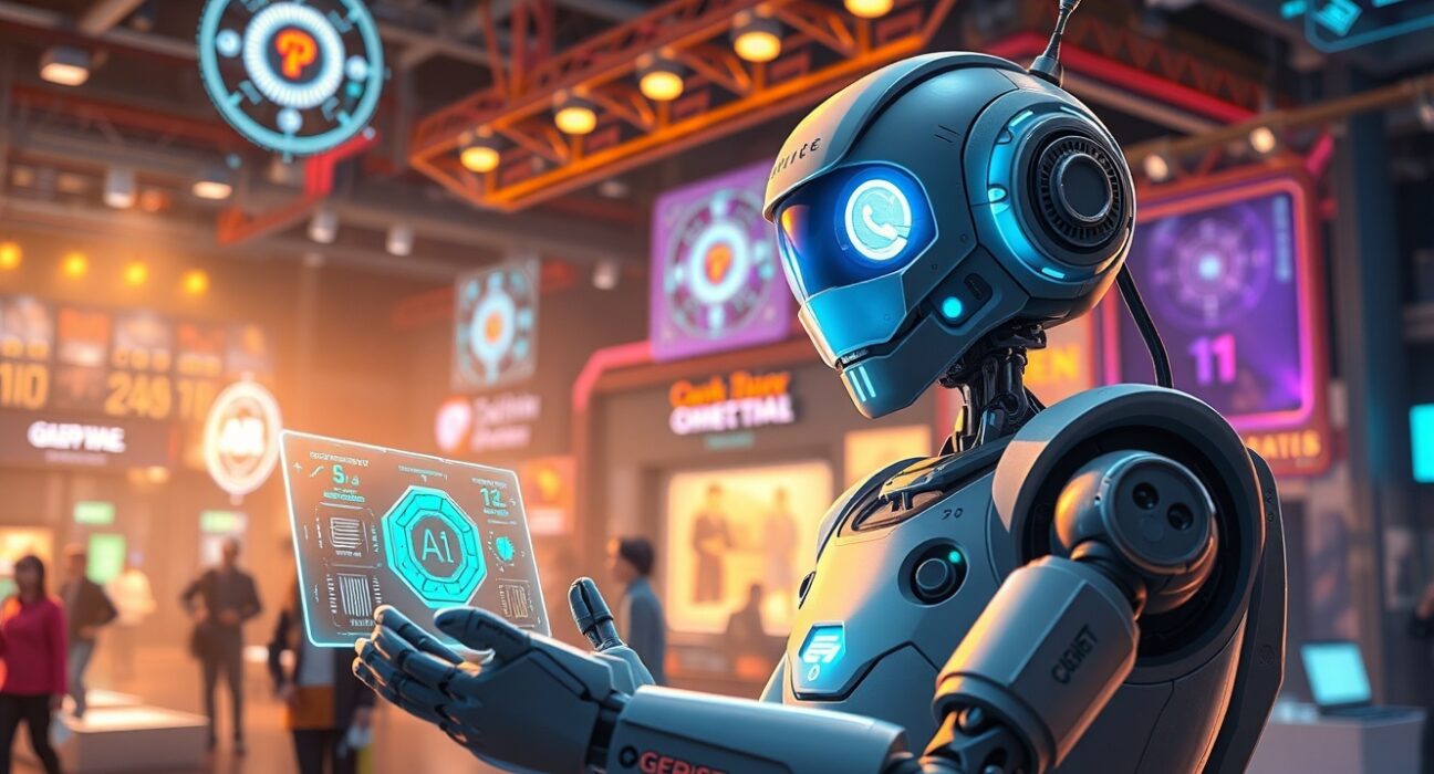 CES 2026 event showcasing the latest AI and robotics technology from leading tech companies.
