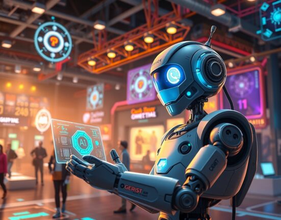 CES 2026 event showcasing the latest AI and robotics technology from leading tech companies.
