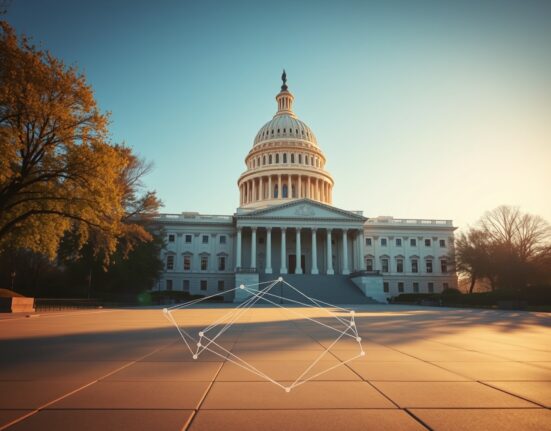 US Capitol building on a sunny morning, representing CFTC crypto regulation efforts