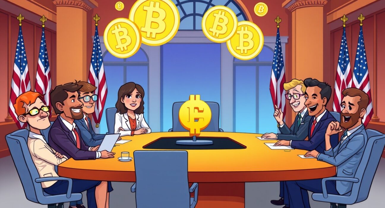 CFTC crypto advisory committee meeting with executives discussing digital currency regulations