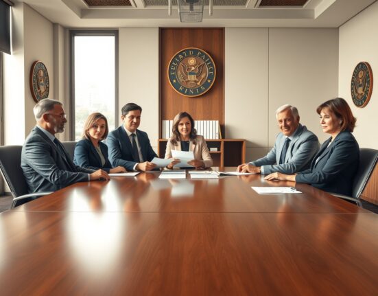 The first five members of the CFTC's crypto innovation task force in a strategic meeting.
