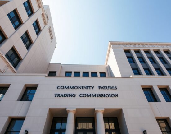 Exterior of the Commodity Futures Trading Commission headquarters in Washington D.C.
