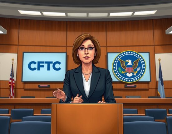 CFTC Commissioner Caroline Pham speaking about SEC cooperation for cryptocurrency regulation