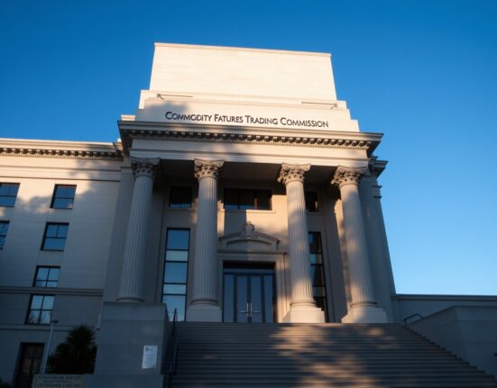 Exterior of the U.S. Commodity Futures Trading Commission building in Washington, D.C.
