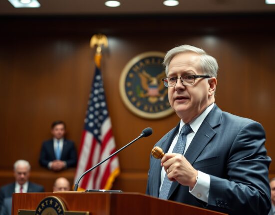 CFTC Chairman Michael Selig speaking at a hearing about sports prediction market regulation